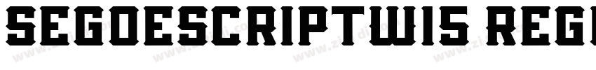 SegoeScriptW15 Regul字体转换